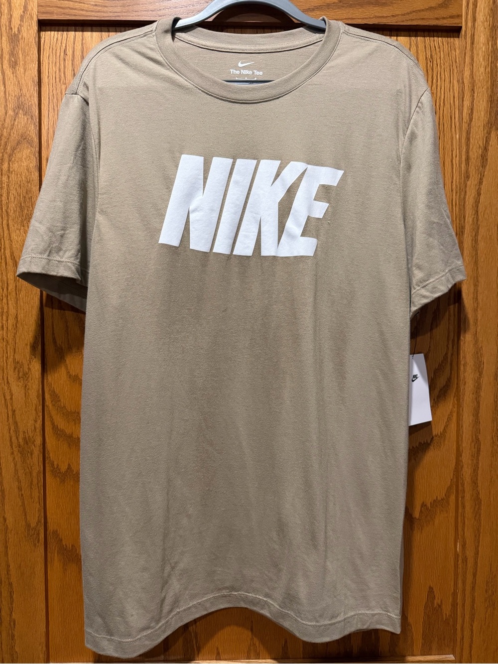 Nike Men’s Tan Graphic Logo Short Sleeve Tee